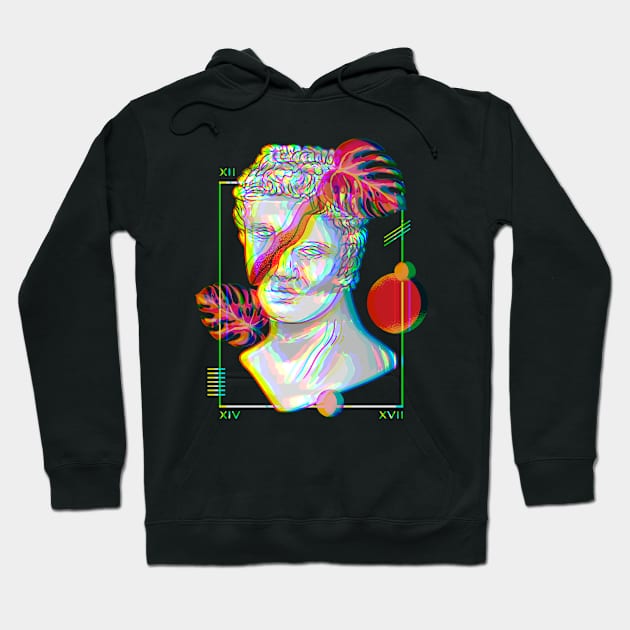 Vaporwave Aesthetic Art Retro Antique Sculpture Hoodie by PlimPlom